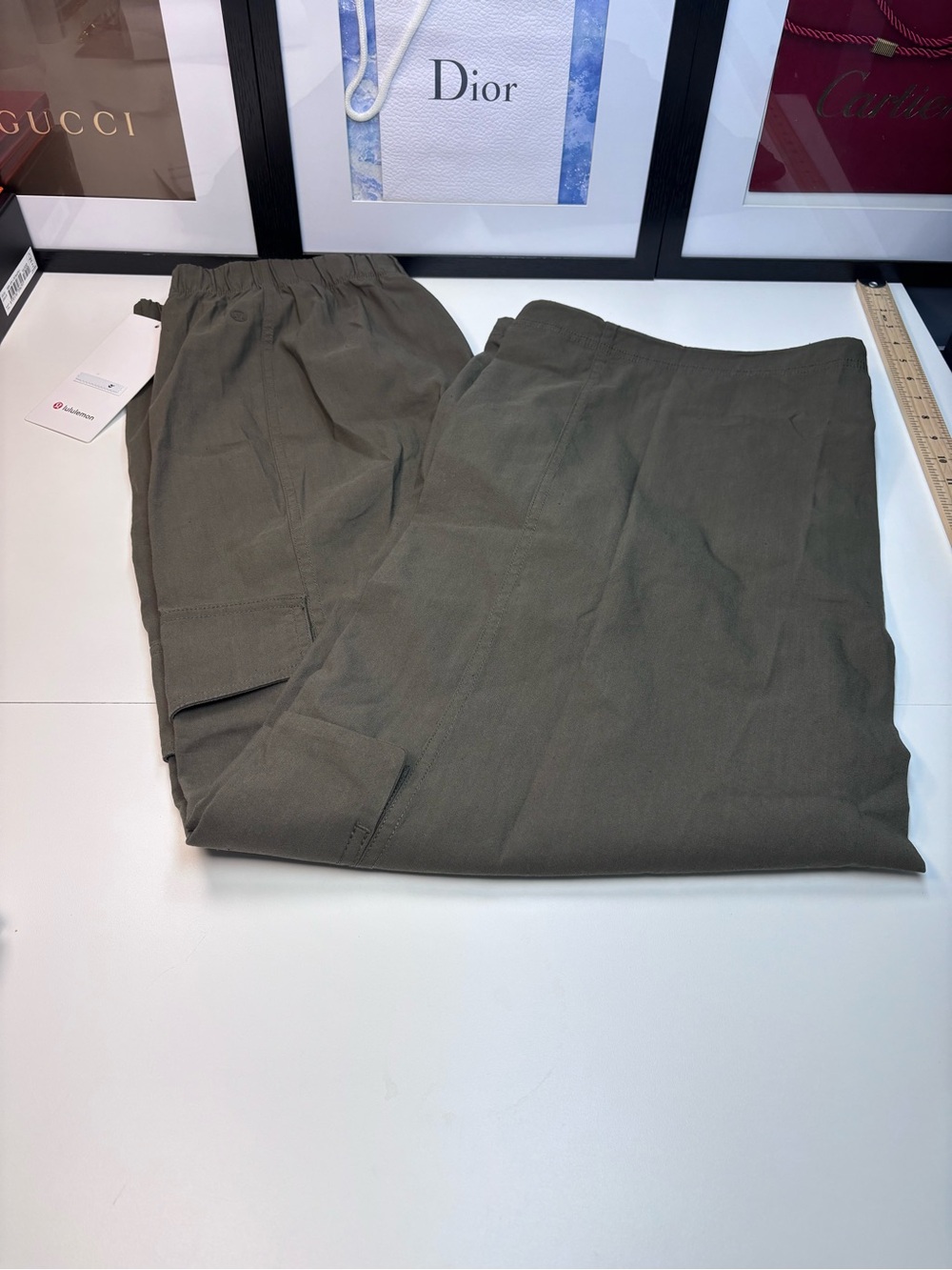 Lululemon “LuluLinen” Olive Green MR Cargo Pants NWT Size XL #cargo #lululemon